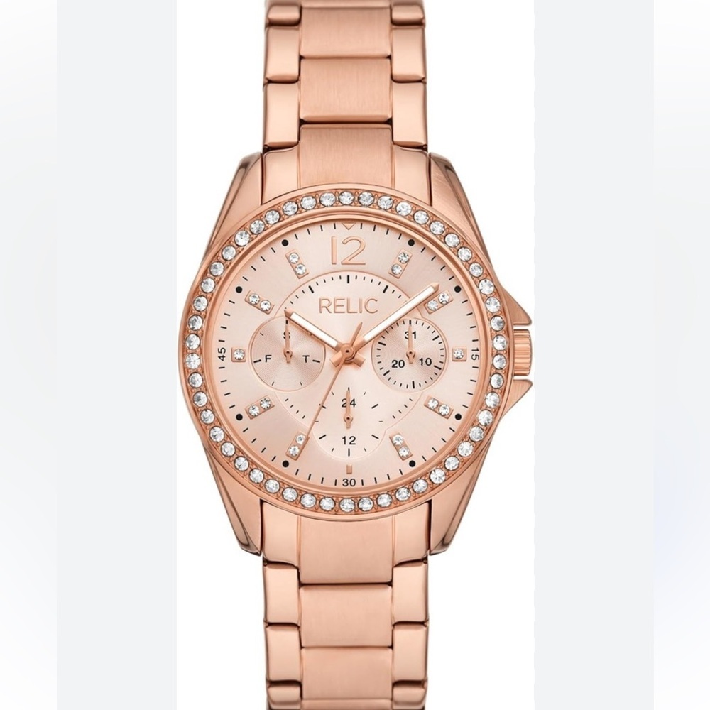 Relic by Fossil Women's Emersyn Rose Gold-Tone Multifunction Watch ZR16023